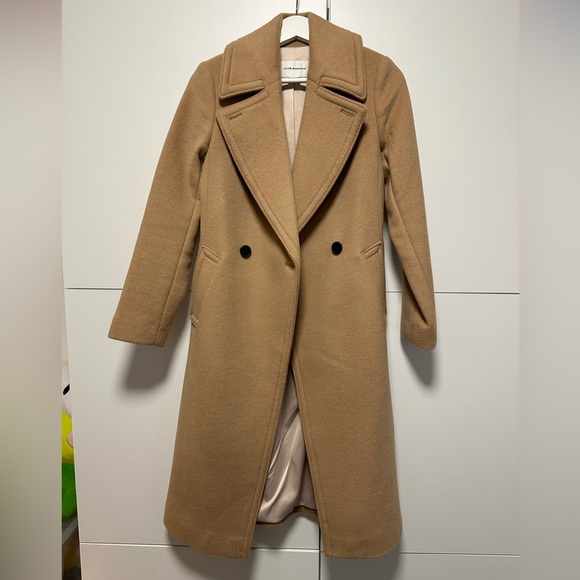 Club Monaco Daylina Wool Coat Camel/Tan (size XS) - Picture 3 of 6